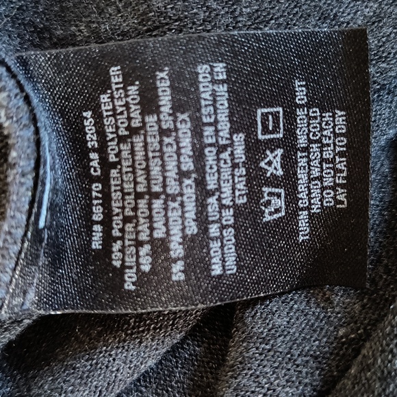 Michael Stars S Dress Cowl Neck Long Sleeve Charcoal Gray Buttery Soft Material - Picture 16 of 16